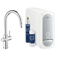 Змішувач для кухні (система фільтрації) Grohe Blue Home 31541000 суперсталь