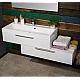 Тумба с умывальником Fancy Marble Tristan 1000 (Mersey) L/R