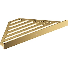 Поличка кутова 14.8 х14.8 x 30.5 см Polished Gold Optic Hansgrohe AddStoris 41741990