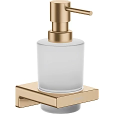 Дозатор підвісний для рідкого мила Brushed Bronze/скло Hansgrohe AddStoris 41745140
