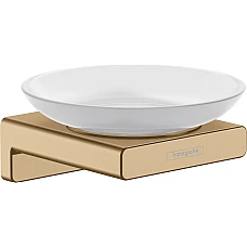 Мильниця підвісна Brushed Bronze/скло Hansgrohe AddStoris 41746140