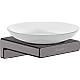 Мильниця підвісна Brushed Black/скло Hansgrohe AddStoris 41746340