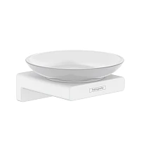 Мильниця підвісна Matt White/скло Hansgrohe AddStoris 41746700