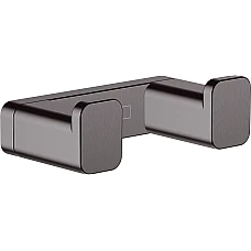 Гачок подвійний Brushed Black Hansgrohe AddStoris 41755340