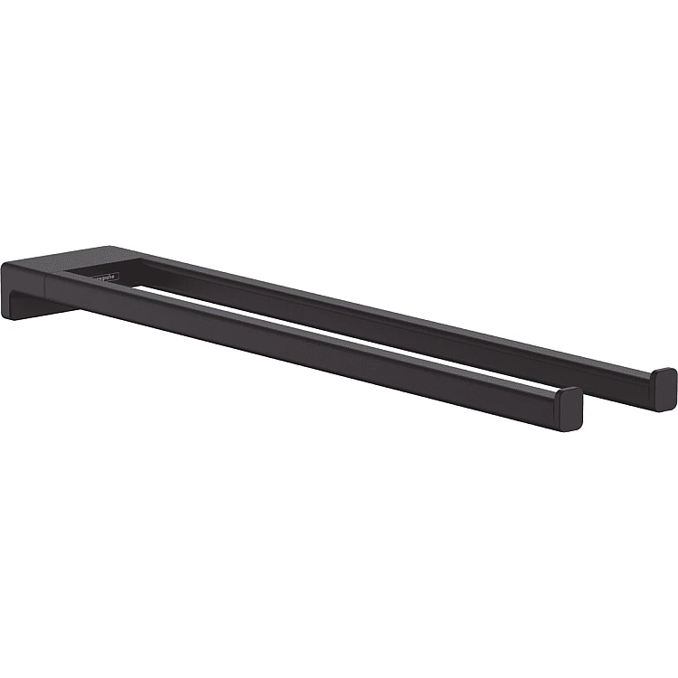 Купити Рушникотримач подвійний нерухомий Matt Black Hansgrohe AddStoris ...
