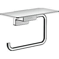 Тримач паперу з полицею Chrome Hansgrohe Addstoris 41772000