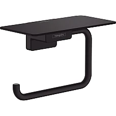 Держатель бумаги с полкой Matt Black Hansgrohe Addstoris 41772670