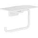 Тримач паперу з полицею Matt White Hansgrohe Addstoris 41772700