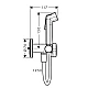 Гігієнічний душ Hansgrohe Bidette 1jet S 29232800 сталь