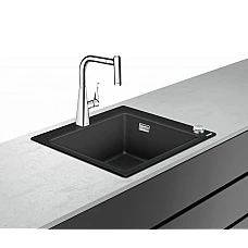 Кухонна мийка зі змішувачем Select Chrome Hansgrohe C51-F450-01 Combi 43212000