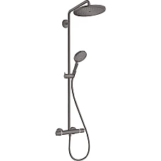 Душова система 1jet Showerpipe з термостатом Brushed Black Chrome HANSGROHE Croma Select S 280 26890340