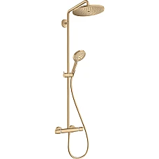 Душова система 1jet Showerpipe EcoSmart з термостатом Brushed Bronze HANSGROHE Croma Select S 280 26891140
