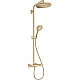 Душевая система 1jet Showerpipe EcoSmart с термостатом Brushed Bronze HANSGROHE Croma Select S 280 26891140