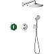 Душовий комплект 1jet Ecostat S 7в1 Chrome HANSGROHE Croma E 280 27954000