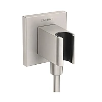 Шлангове під'єднання з тримачем Hansgrohe FixFit Porter E 26889800 сталь