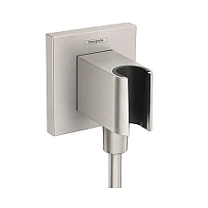 Шлангове під'єднання з тримачем Hansgrohe FixFit Porter E 26889800 сталь