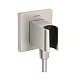 Шланговое подключение с держателем Hansgrohe FixFit Porter E 26889800 сталь