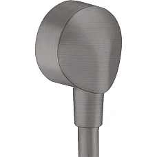 Шланговое подключение без обратного клапана Brushed Black HANSGROHE FixFit E 27454340
