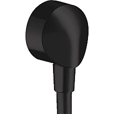 Шланговое подключение без обратного клапана Matt Black Hansgrohe FixFit E 27454670