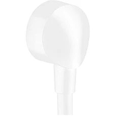 Шланговое подключение без обратного клапана Matt White Hansgrohe FixFit E 27454700
