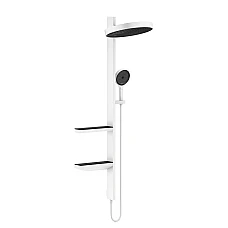 Белая душевая система Hansgrohe Rainfinity Showerpipe 360 1jet 26842700