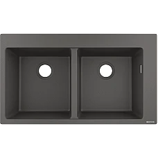 Кухонна мийка на дві чаші Stonegrey Hansgrohe S510-F770 43316290