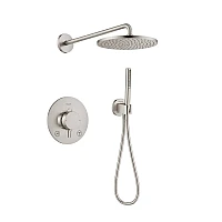 Комплект душової системи з термостатом Hansgrohe 3371527607800 сталь