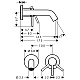 Змішувач для раковини Hansgrohe Tecturis S 73350800 сталь