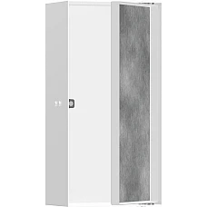 Настінна ніша з дверцятами Matt White Hansgrohe XtraStoris Rock 56082700