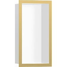 Настенная ниша с рамкой Polished Gold Optic Hansgrohe XtraStoris Individual MW 56096990