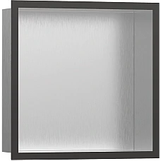 Настінна ніша з рамкою Brushed Black Chrome Hansgrohe XtraStoris Individual BSS 56097340
