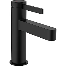 Смеситель для умывальника с донным клапаном push-open Matt Black HANSGROHE Finoris 100 76010670