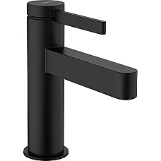 Смеситель для умывальника с донным клапаном push-open Matt Black HANSGROHE Finoris 100 76013670