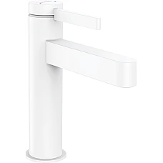 Змішувач для умивальника з донним клапаном Matt White HANSGROHE Finoris 110 76020700