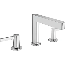 Змішувач для умивальника на 3 отвори з донним клапаном push-open Chrome HANSGROHE Finoris 110 76033000