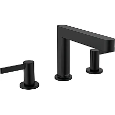 Змішувач для умивальника на 3 отвори з донним клапаном push-open Matt Black HANSGROHE Finoris 110 76033670