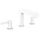 Змішувач для умивальника на 3 отвори з донним клапаном push-open Matt White HANSGROHE Finoris 110 76033700