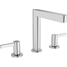 Змішувач для умивальника на 3 отвори з донним клапаном push-open Chrome HANSGROHE Finoris 160 76034000