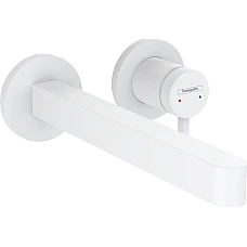 Змішувач для умивальника зі стіни Matt White HANSGROHE Finoris 225 76050700