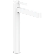 Змішувач для умивальника з донним клапаном push-open Matt White HANSGROHE Finoris 260 76070700