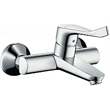 Смеситель для умывальника с удлиненной рукояткой, настенный HANSGROHE Focus Care 180 31913000