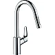 Змішувач для кухні з висувним виливом Sbox HANSGROHE Focus 240 73880000