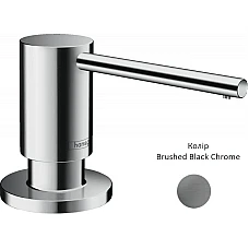 Дозатор кухонный A41 для моющего средства врезной Brushed Black Hansgrohe 40438340