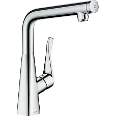 Смеситель кухонный хромированный Hansgrohe 14883000 Metris Select 320