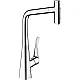 Смеситель кухонный с вытяжным изливом HANSGROHE Metris Select 320 2jet 73820000