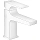 Змішувач для умивальника з донним клапаном push-open Matt White HANSGROHE Metropol 100 32500700