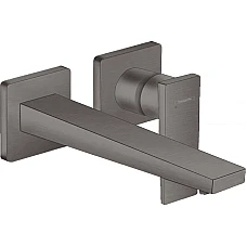 Смеситель для раковины со стены 225 мм Brushed Black Chrome HANSGROHE Metropol 32526340