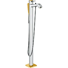 Смеситель напольный для ванны Chrome/Gold Optic HANSGROHE Metropol Classic 31445090