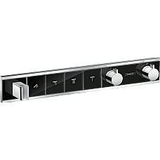 Термостат прихованого монтажу на 4 клавіші Chrome/Black HANSGROHE RainSelect 15357600