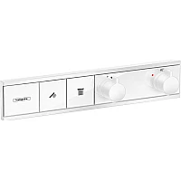 Термостат скрытого монтажа на 2 клавиши Matt White HANSGROHE RainSelect 15380700